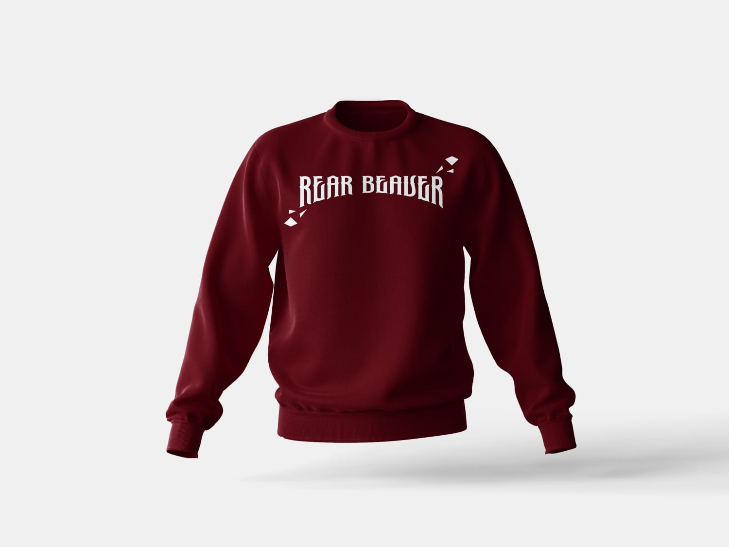 Premium Dark Maroon Cotton Sweatshirt – 300 GSM | Unisex | Classic Comfort Fit
