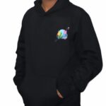 Terrific Black Premium Unisex Hoodie – 300 GSM Heavy Cotton | DTF Printed | Ultra-Soft Luxury Comfort