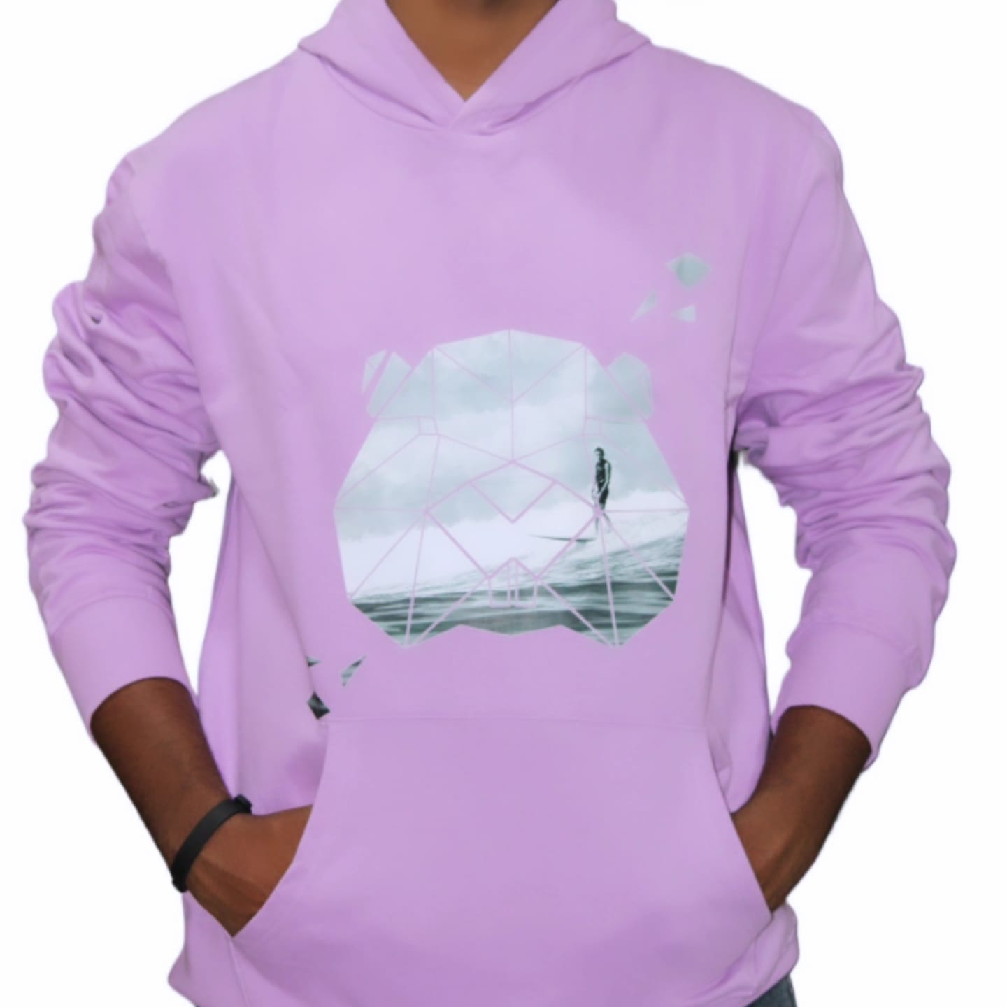 Premium Light Purple Unisex Hoodie – 300 GSM Cotton | DTF Printed | Ultra-Soft & Stylish Comfort Wear