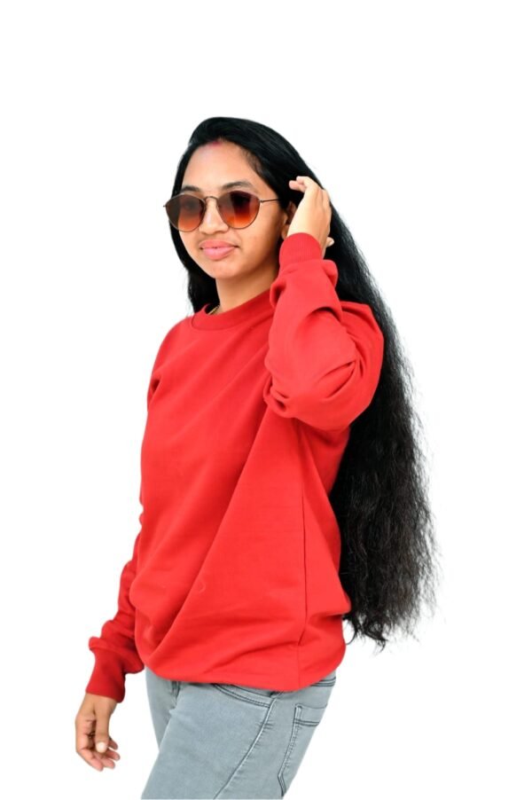 MAROON  Premium Cotton Sweatshirt –  | Unisex | Classic Stylish Comfort Fit